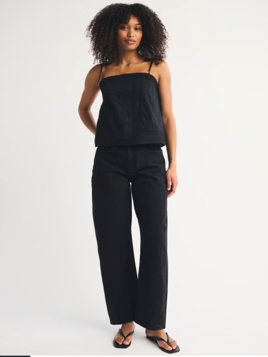 Abercrombie & Fitch Pants - Abercrombie Curve Love High Rise Barrel Jean